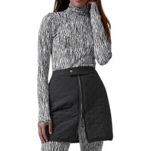 Athleta "Apres Ski Skirt" Quilted Puffer with Full Zipper